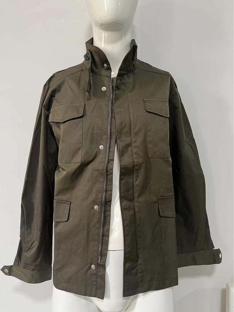 2025 Retro Multi-Pocket Men's Workwear Jacket - Loose, Casual, Cross-Season Style