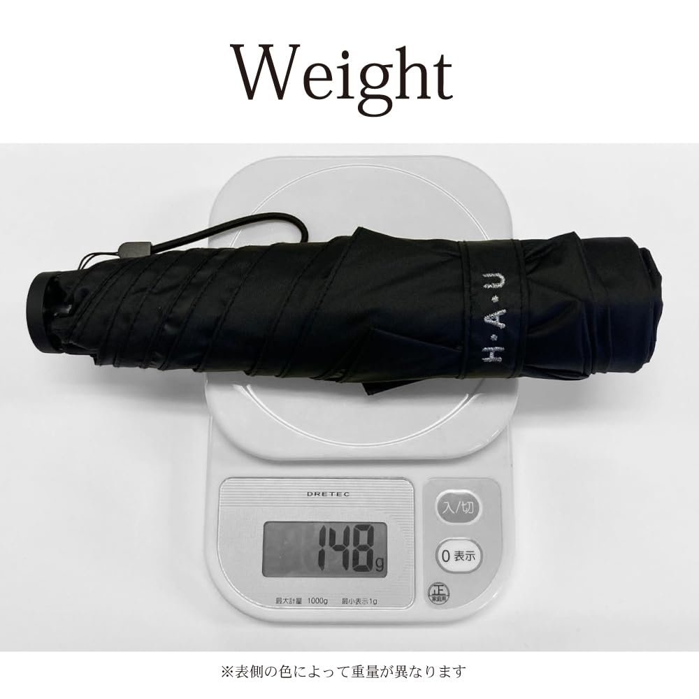 Зонт от солнца и дождя HAU с полиуретановым покрытием, 50 см, клетчатый, легкий, складной, с 5 спицами, 10002944, черный