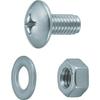 TRUSCO Stainless Steel Bolt and Nut Set for Lightweight M6 X 12 X 30 Sets Shelving, SUS304, SUSBNW40, (Case Sold)