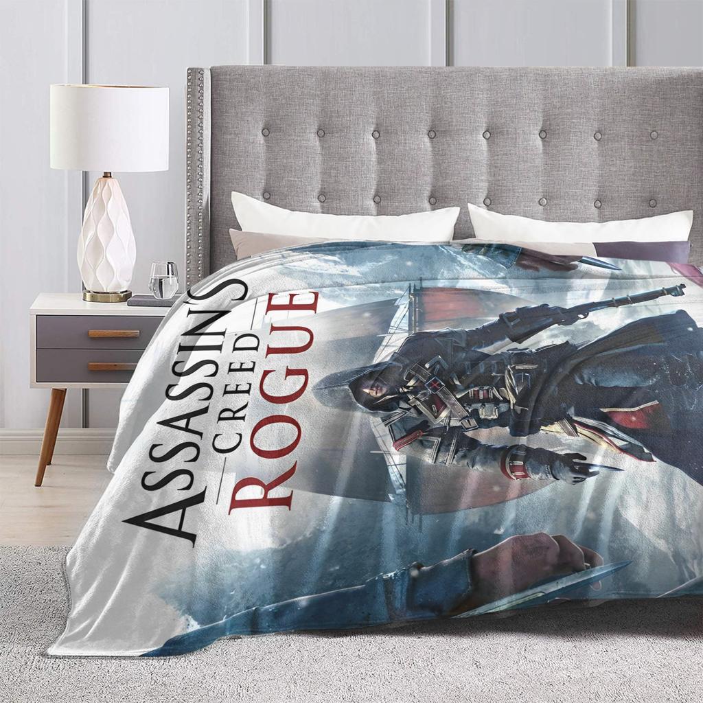 A-Assassins Creed Blankets Flannel Throw Blanket Summer Air Conditioning Decoration Soft Warm Bedsprea