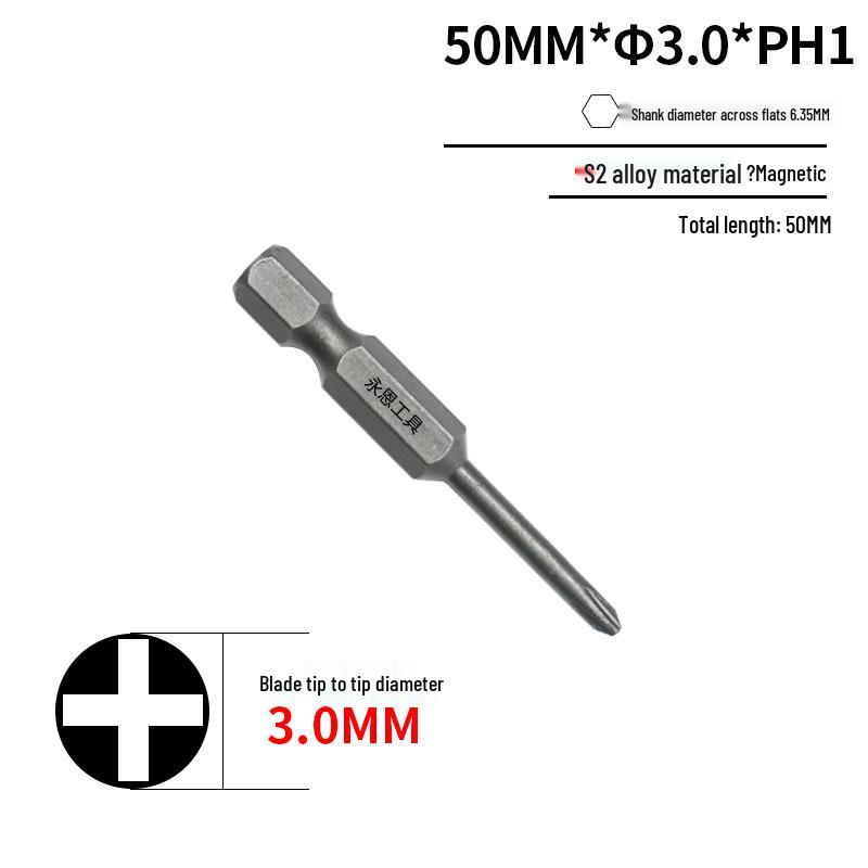 Закаленная сталь S2 Магнитное сверло-бита Phillips 1/4" для дрели