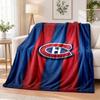 Фланелевое одеяло с принтом Montreal Canadiens, теплое и уютное, плед для кровати, для домашнего декора