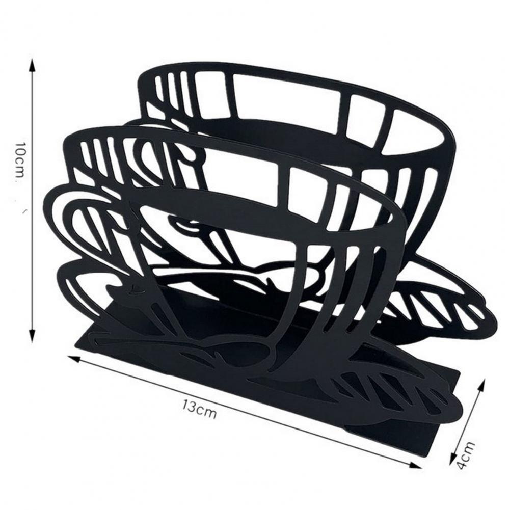 Держатель для салфеток в форме кофейной чашки из нержавеющей стали, держатель для салфеток на кухонный стол в ресторане, хозяйственные принадлежности