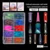Ultra-Thin Dual Form Nails Colorful False Nails New Nail Tips  DIY