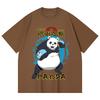 230 Gsm 100% Cotton Jujutsu Kaisen V62 Panda Print Unisex Heavy Cotton T Shirt