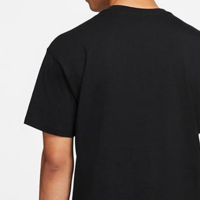 Nike Футболка баскетбольная свободная с рисунком из мультфильма, спортивная, с коротким рукавом, мужская, черная, DJ1589-010