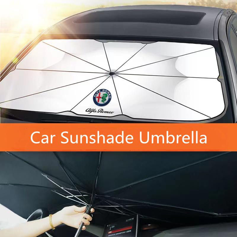 DCBLH1 Automobile Windshield Sunshade Upgraded Sun Umbrella For Alfa Romeo giulia stelvio giulietta 159 147 156 166 Car Accessories