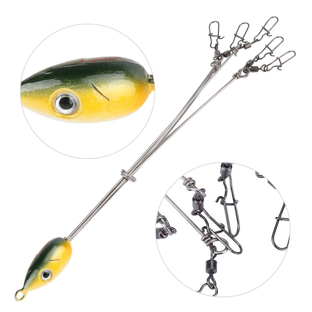 5 Arms Alabama Umbrella Jig Head Fishing Rig Bait Fishing Lures With Snap Swivels(3#)