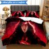 3PCS Scarlet witch Printed Bedding Set For Bedroom dormitory,  Includes 1 Duvet Cover & 2 Pillowcases for All Seasons Home Decor Fan gifts