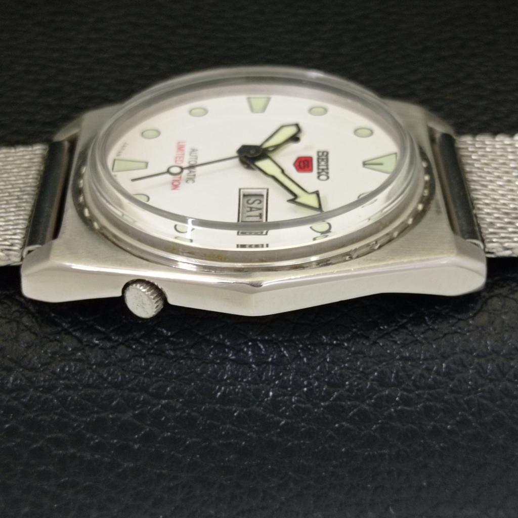 ВИНТАЖНЫЕ МУЖСКИЕ ЧАСЫ SEIKO 5 AUTOMATIC 6119B ЯПОНИЯ ЦВЕТ БЕЛОГО ЦИФЕРБЛАТА a702360-5