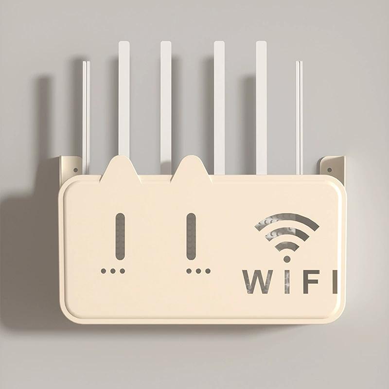 1 шт. настенный беспроводной маршрутизатор Wi-Fi, полка, ящик для хранения, органайзер из АБС-пластика, кабель, кронштейн для питания, органайзер, ящик для домашнего декора