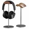 Kantof Headphone Stand, Made of Premium Natural Black Walnut Wood with Aluminum Alloy Finish, Elegant Headphone Hanger for Telework and Gaming, Ideal