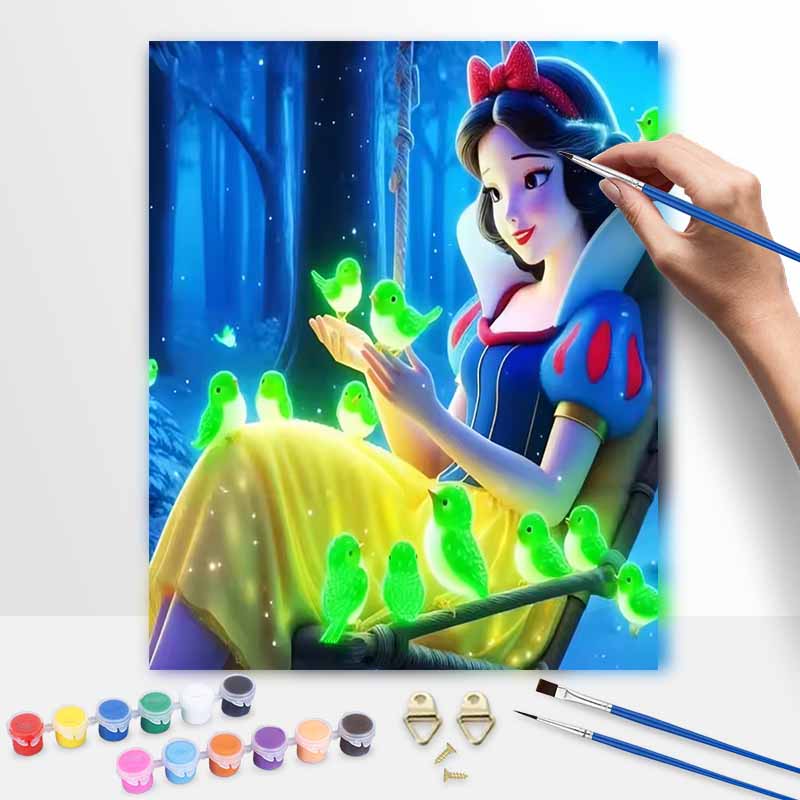Disney Набор для рисования Белоснежка Декор для дома Поделка Идеальная идея для подарка Художественное творчество
