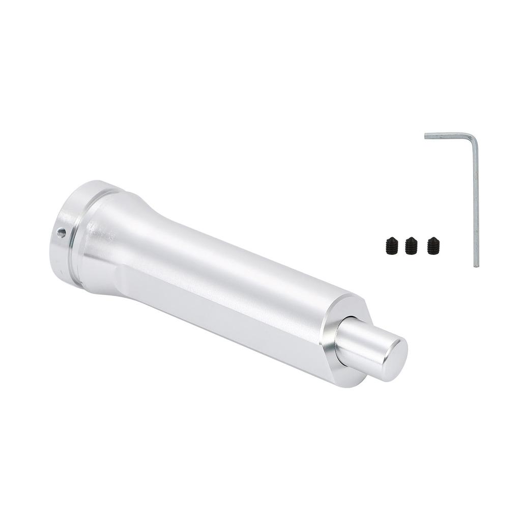 Спокойное желание Крышка ручного тормоза Алюминиевая накладка на рычаг переключения передач Удлинитель чехла ручки переключения передач Ручной Простая рукоятка Автомобиль Легкий грузовик Серебристый Универсальный