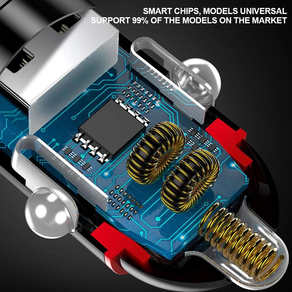 200 Вт USB Автомобильное зарядное устройство Сверхбыстрая зарядка Type-C PD Быстрая зарядка Адаптер для автомобильного зарядного устройства для телефона для iPhone 15 14 Huawei Samsung Xiaomi