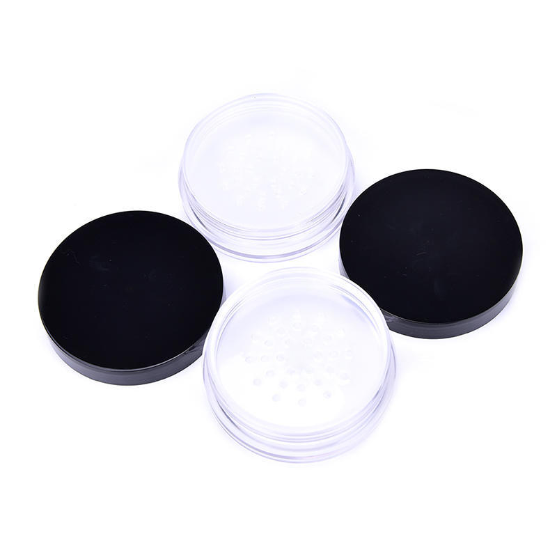 Empty Refillable Cosmetic Jar Pot Loose Face Powder Sifter Case Powder Box