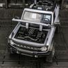 Масштаб 1/32 Ford Bronco Lima SUV, литая под давлением модель автомобиля, игрушечный автомобиль с откатным механизмом, звуком и светом для детей, коллекция подарков для мальчиков и девочек