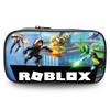 Вместительный пенал Roblox из прочной ткани Оксфорд с забавными рисунками для студентов