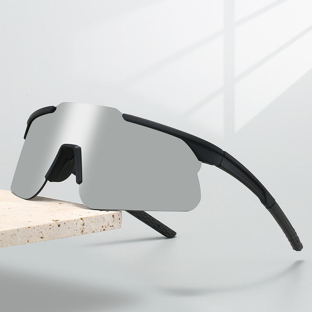 Полуободковые очки Мужские Новые Большие Ветрозащитные Очки-маска Обернутые Защитные Очки Зеркальные Очки для Велоспорта на Открытом Воздухе