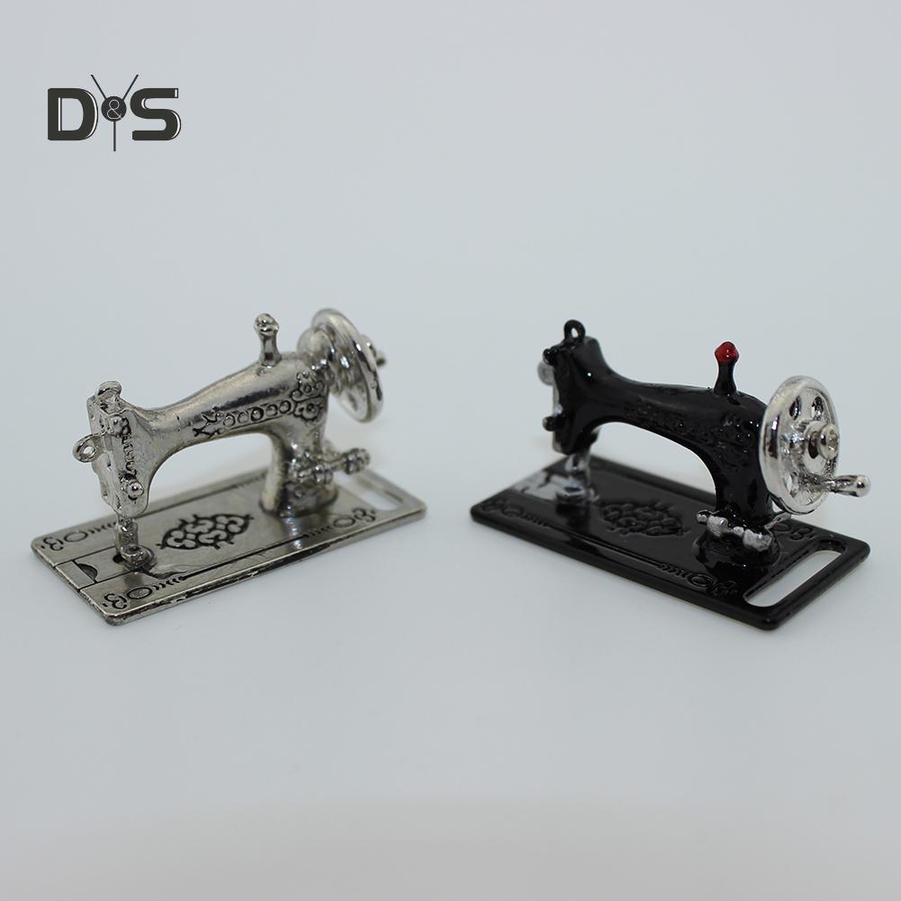Мини-прекрасная модель швейной машины из сплава, игрушечный кукольный домик, миниатюрные аксессуары