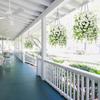 2pcs Artificial Morning Glory and Eucalyptus Hanging Decoration UV Resistant Perfectly for Home Garden Weddings