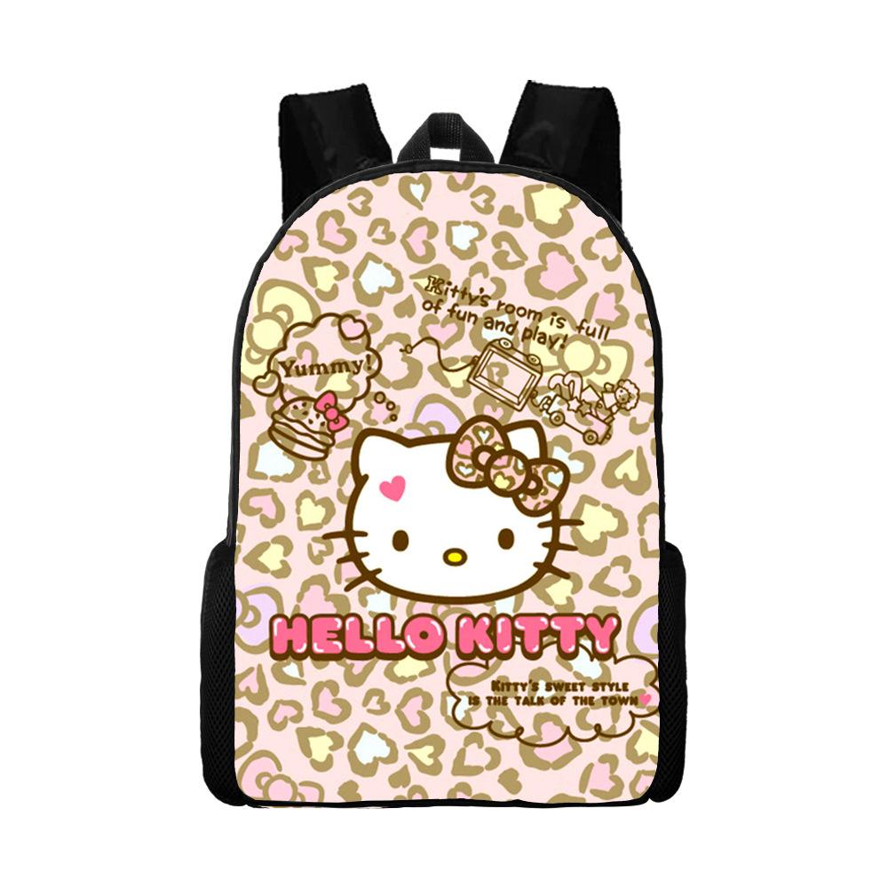 Мультяшный рюкзак Hello Kitty Школьная сумка Ello Kitty Рюкзак с цифровой печатью
