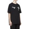 Off-White SS20 Футболка с коротким рукавом и 3D-принтом «Космический узор», мужские топы, черный OMAA027R201850111001