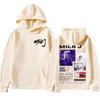 Rapper Milo J 166 Album Merch Printed Hoodie 2025 Fall/Winter Men's Women's Hip Hop Sweatshirt Hipster Pullover Harajuku Style