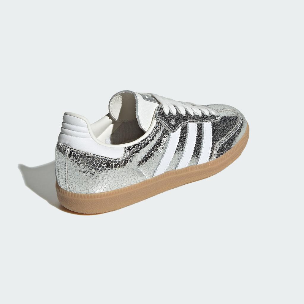 adidas Samba OG Серебристый металлик Потрескавшаяся кожа (Женский)