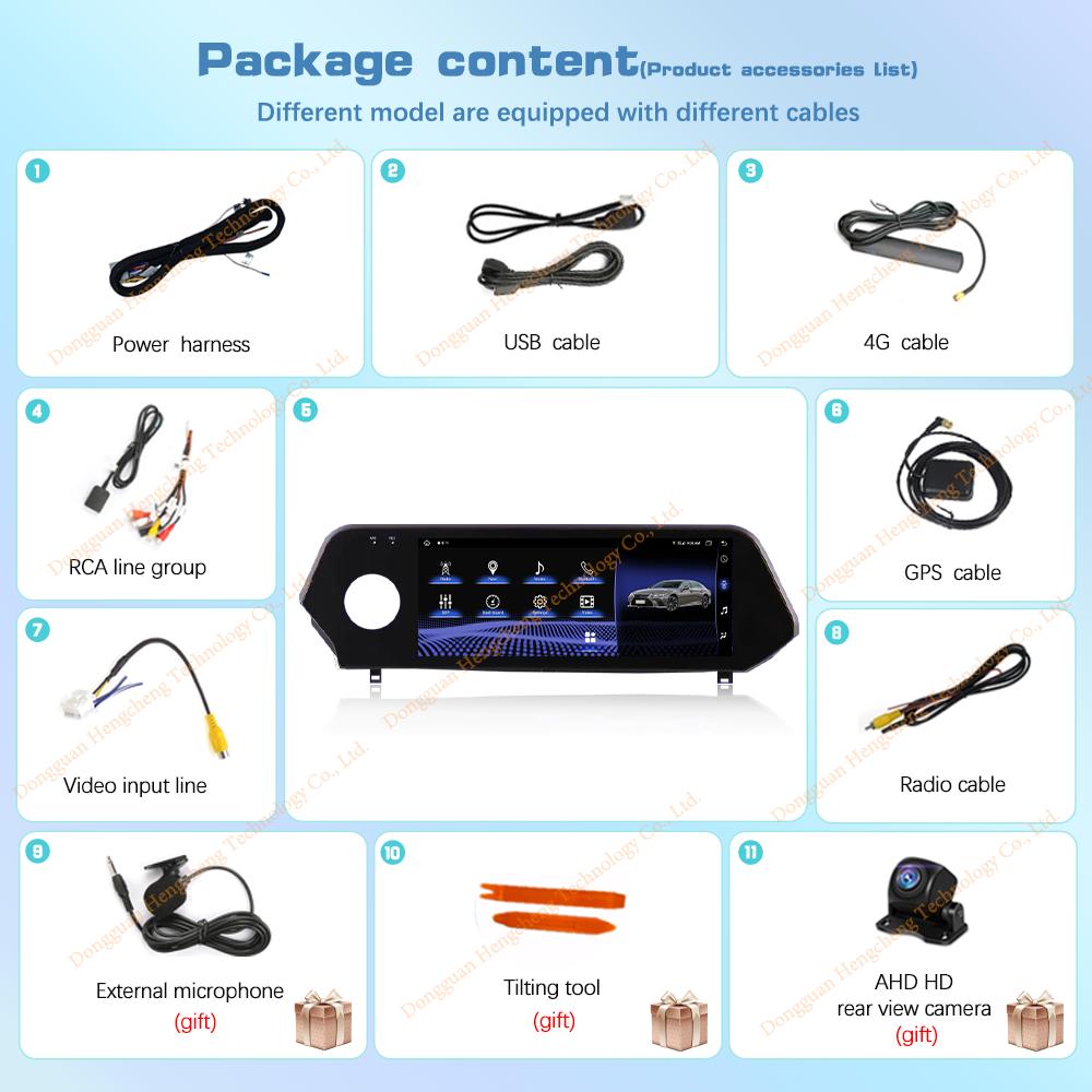 10,25-дюймовый автомобильный мультимедийный плеер для Lexus UX UX260h UX200 UX250 2018-2025 GPS-навигация Android13 8+128 ГБ CarPlay 4G 360-градусная камера