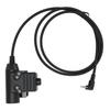 1 Pin 2.5mm Walkie Talkie Headset Connector U94 PTT Earpiece Adapter for Motorola T5620 T6200 6200C