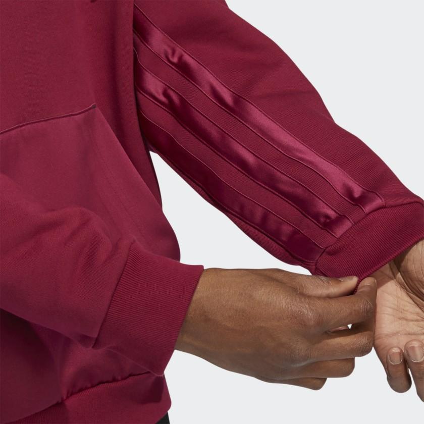 Adidas Мужская баскетбольная толстовка с принтом Dame 8, бордовая HB5466