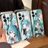 Милый H-Хатсуне Мику Чехол для телефона Для IPhone 17 16 15 14 13 11 12 Pro Max 16 Plus Прозрачный