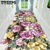 3D Carpet Hallway Corridor Rug Flower Grass Path Dining Hall Kitchen Rug Anti-Slip Living Room Area Rug