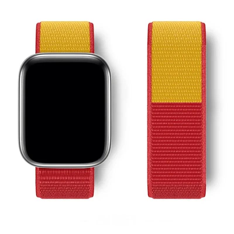 Nylon loop Strap For Watch Band Ultra-2 49mm 44mm 40mm 45mm 41mm Sport pride Bracelet iwatch bands Series 9 8 se 7 6 5 4 3