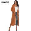 Plus Size Women Cardigan Split Pocket Cardigan Sweater Long Thin Cardigan