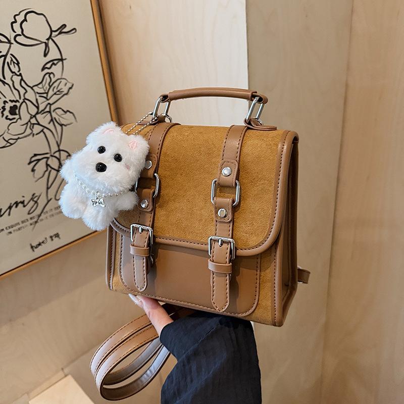 Autumn and Winter Retro Backpack Women's Exquisite Versatile Backpack Mini Travel Small Bag