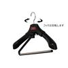 Shinko Hanger S&F El Paso Stop Black Suit and School Uniform Hanger, Made in Japan, with 360-Degree Rotating Hooks, Adjustable Shoulder Width, Anti-Sl