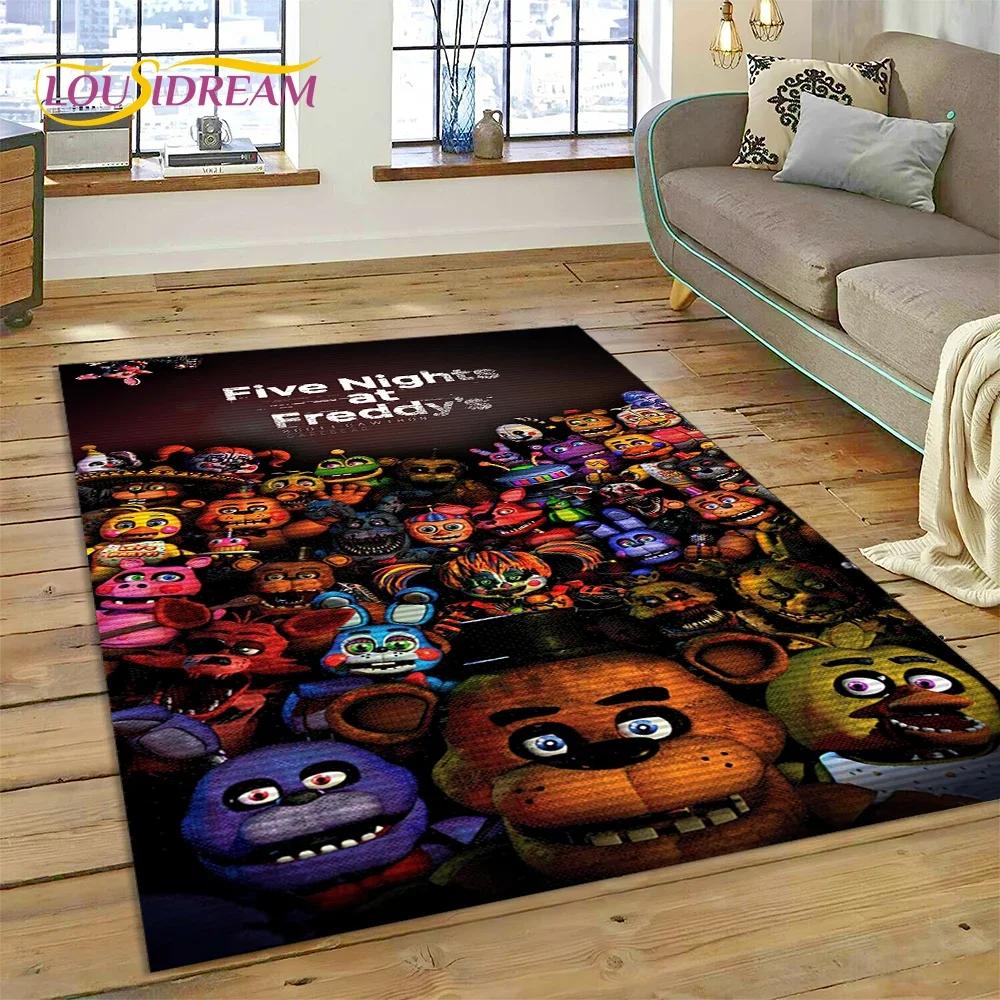 3D Хоррор Игра FNAF-F Freddy Ковер Коврик для Гостиной Спальни Дома Украшение Дивана, Коврик для Игровой Зоны Детей Нескользящий Напольный Коврик Подарок