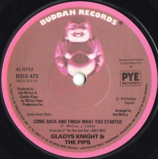 7-дюймовая пластинка GLADYS KNIGHT & THE PIPS - Come Back And Finish What You Start BDS473 Buddah Records 1978 UK Соул/Фанк Б/У