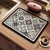 American Retro Quick-Dry Water-Absorbent Non-Slip Kitchen Mat for Countertops and Coffee Makers