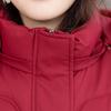 Plus Size XL-7XL Middle Age Woman Long Coat Winter Parkas Hooded Elegant Loose Thick Warm Lady Jackets Winter Overcoats