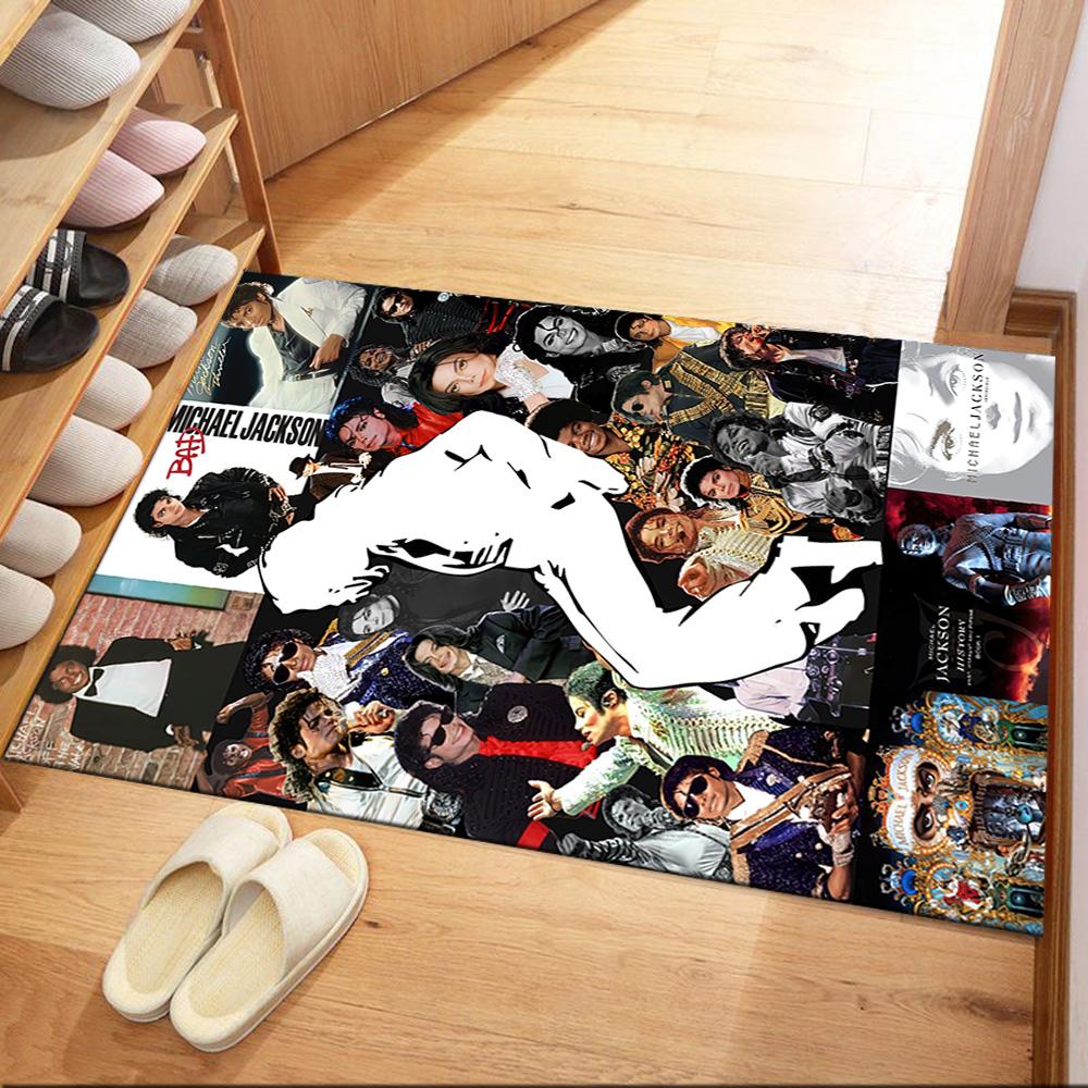 Michael Jackson 95 Floor Mat Suitable for Hallway Game Room Outdoor Dining Room Anti-slip Rug Decorate Offices Spiritual Gift