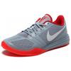 Nike KB Mentality Кеды унисекс серого цвета с красными, ярко-малиновыми и металлически-платиновыми акцентами University-Red-Bright-Crimson-Metallic-Platinum 704942-007