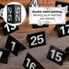 Table Numbers 1-25 Acrylic Double Side Numbered Table Tents Plastic Restaurant Wedding Table Number Table Tent Numbers Cards Signs - RIpj