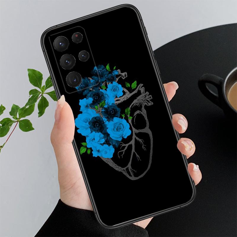 Heart Flower Art Phone Case For Samsung A52S A21S A33 A23 A13 A14 A32 A52 A53 A54 A51 A71 A15