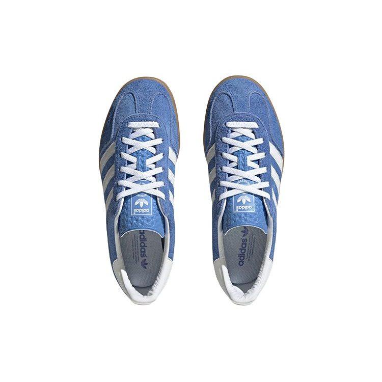 adidas Оригинальные Gazelle Indoor Замшевые Модные Повседневные Низкие Кеды Унисекс Синий Белый Коричневый HQ8717