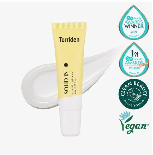 Блестящий увлажняющий уход для губ - Torriden Solid In Ceramide Lip Essence 11 мл 1+1