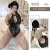 Sex underwear open one-piece hollow transparent sling chain lace hot free fun