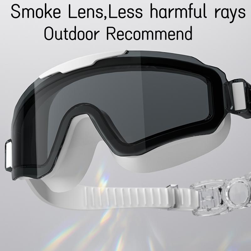 Новые стильные плавательные очки с большой оправой и защитой от ультрафиолета, водонепроницаемые очки для плавания HD Vision для взрослых мужчин и женщин